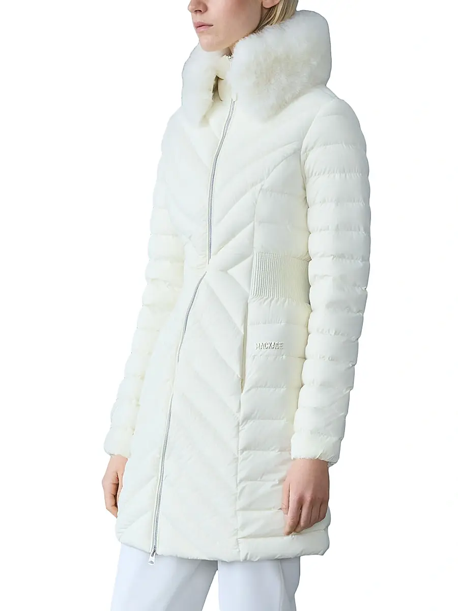 Mackage Women's Lyris Shearling-Trim Down Coat | Thumbnail 3 Mackage Women's Lyris Shearling-Trim Down Coat | Thumbnail 3