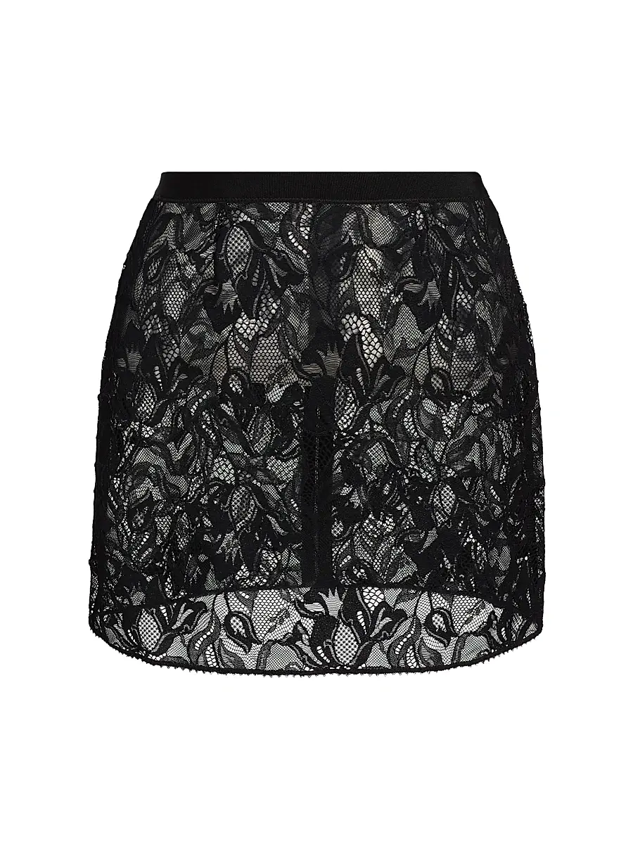Kiki de Montparnasse Women's Sophie Stretch Lace Skirt - Black | Image 1 Kiki de Montparnasse Women's Sophie Stretch Lace Skirt - Black | Image 1