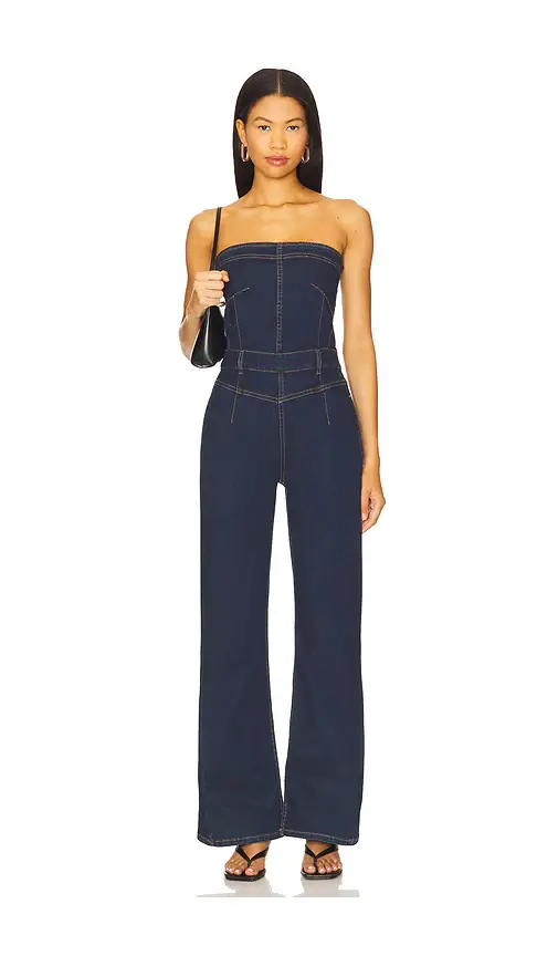 Free People x We The Free Beckett Jumpsuit In Midnight | Image 1 Free People x We The Free Beckett Jumpsuit In Midnight | Image 1