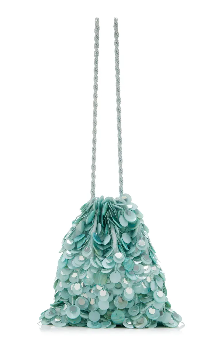Lizzie Fortunato Gala Sequined Mother of Pearl Bag | Thumbnail 6