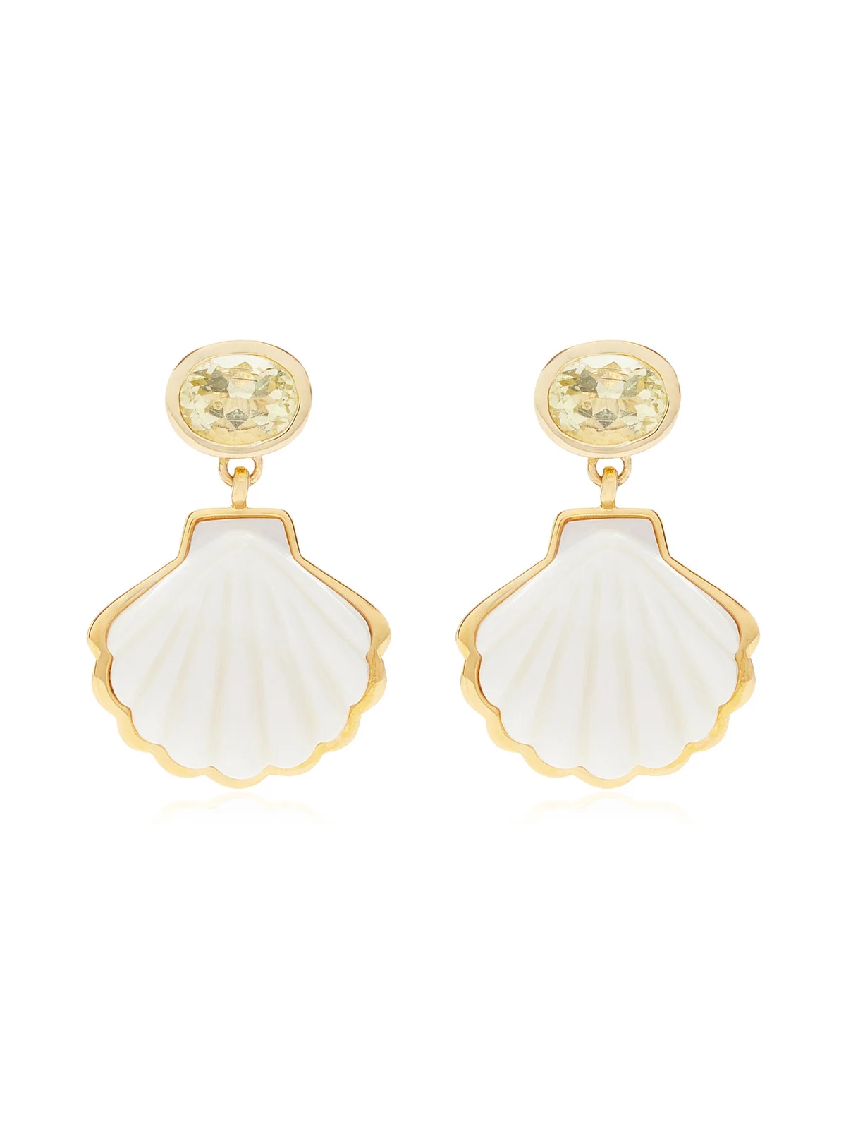 Lizzie Fortunato Luna Shell Earrings