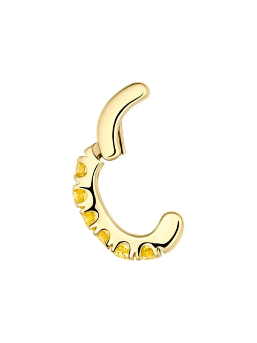 Beatriz Werebe Jumbo Fancy Yellow Diamond Ear Cuff | Thumbnail 3 Beatriz Werebe Jumbo Fancy Yellow Diamond Ear Cuff | Thumbnail 3