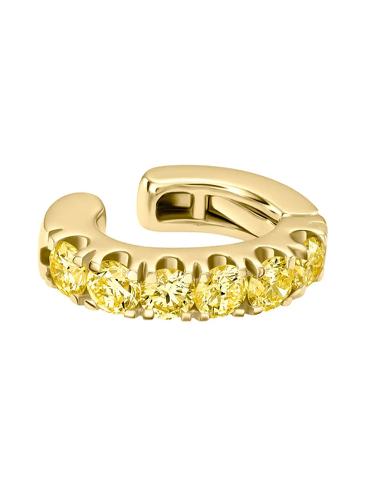 Jumbo Fancy Yellow Diamond Ear Cuff Jumbo Fancy Yellow Diamond Ear Cuff
