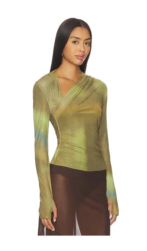 MADISON THE LABEL Laury Mesh Top | Thumbnail 2