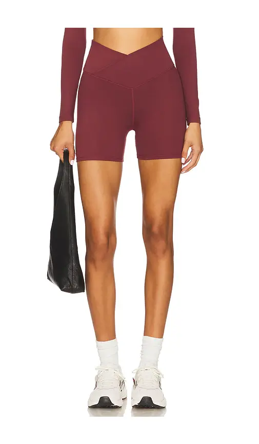 WellBeing + BeingWell WellBeing + BeingWell FlowWell Callista Crossover 4 Inch Short | Image 1 WellBeing + BeingWell WellBeing + BeingWell FlowWell Callista Crossover 4 Inch Short | Image 1