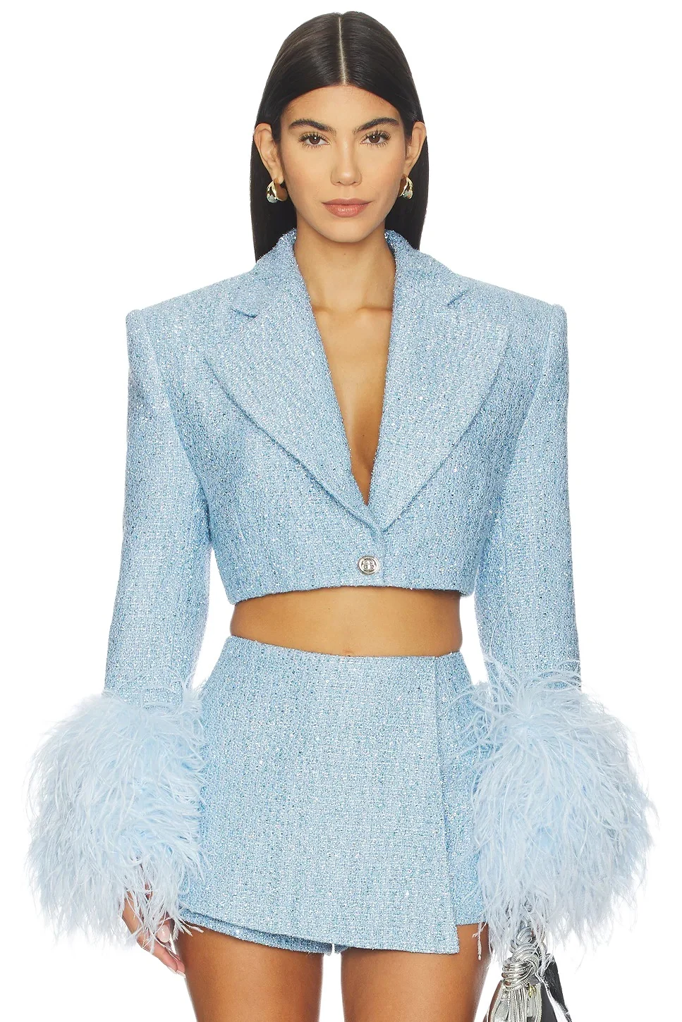 Bronx and Banco Kacey Cropped Blazer