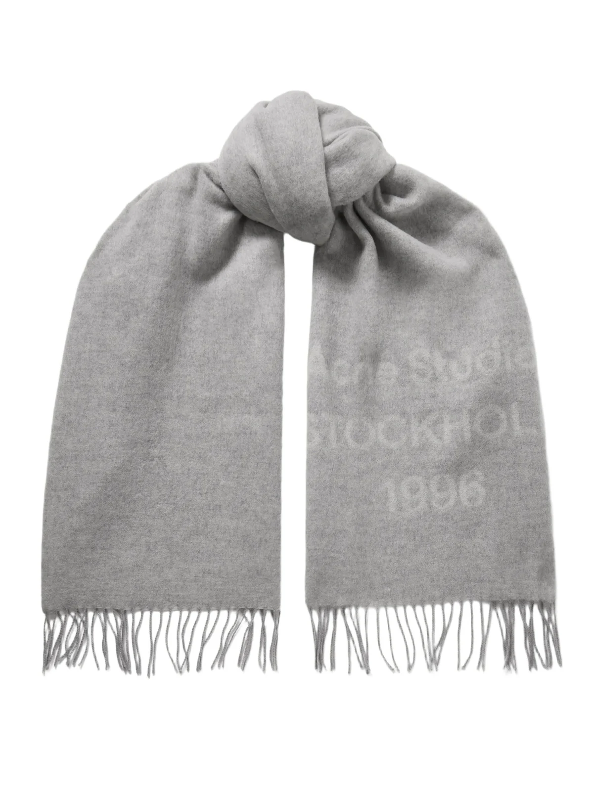 Fringed Wool-jacquard Scarf Fringed Wool-jacquard Scarf