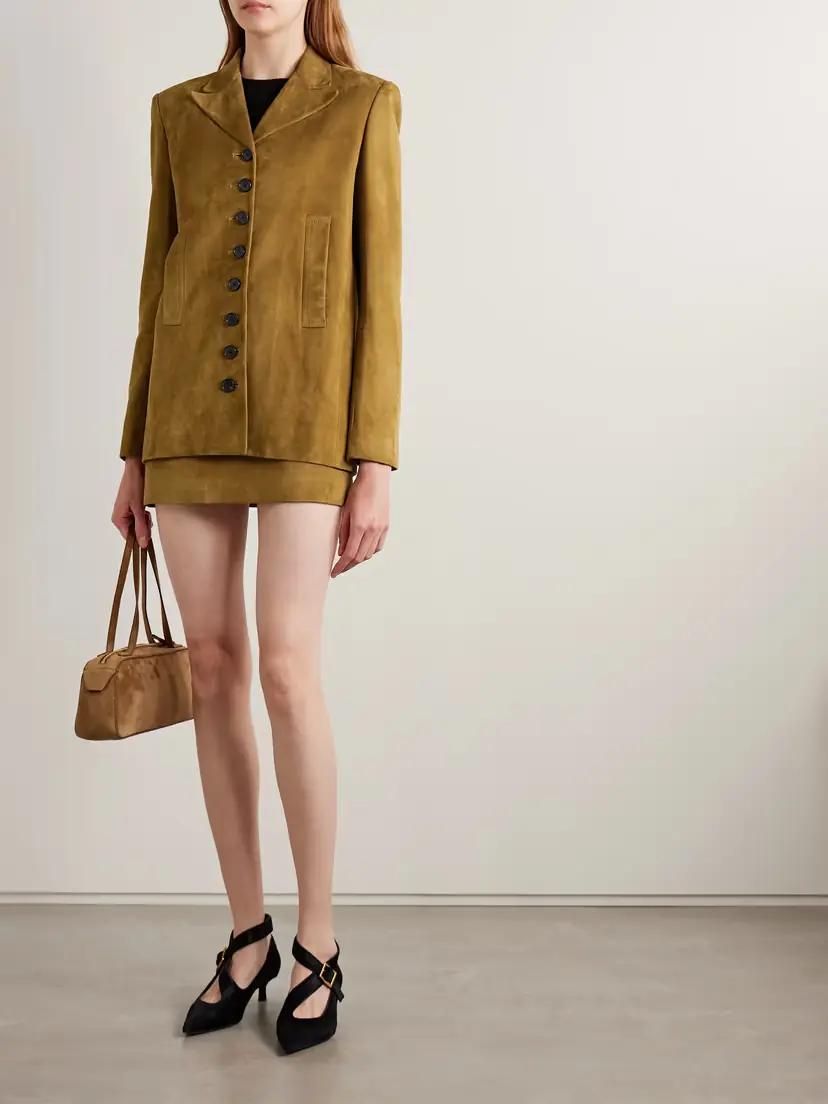 Khaite Saraphina Suede Jacket | Thumbnail 2
