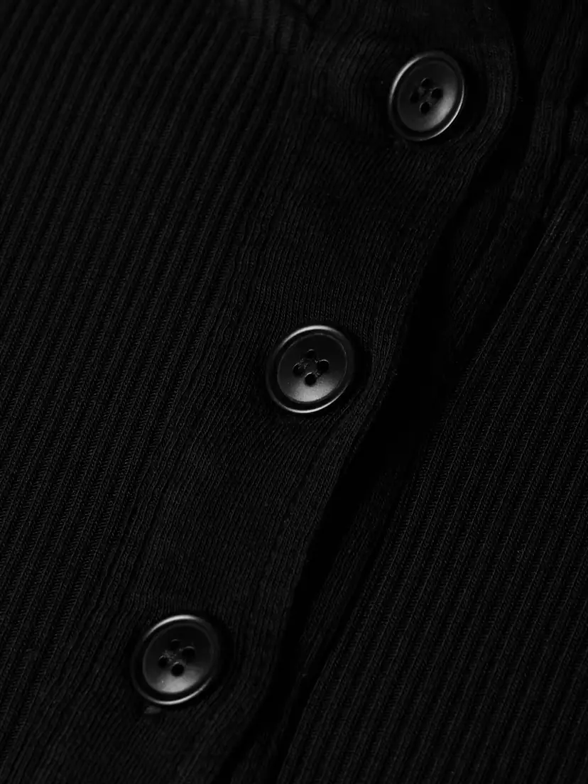 Citizens of Humanity Sheena Ribbed Stretch-cotton And Lyocell-blend Henley Top | Thumbnail 5 Citizens of Humanity Sheena Ribbed Stretch-cotton And Lyocell-blend Henley Top | Thumbnail 5