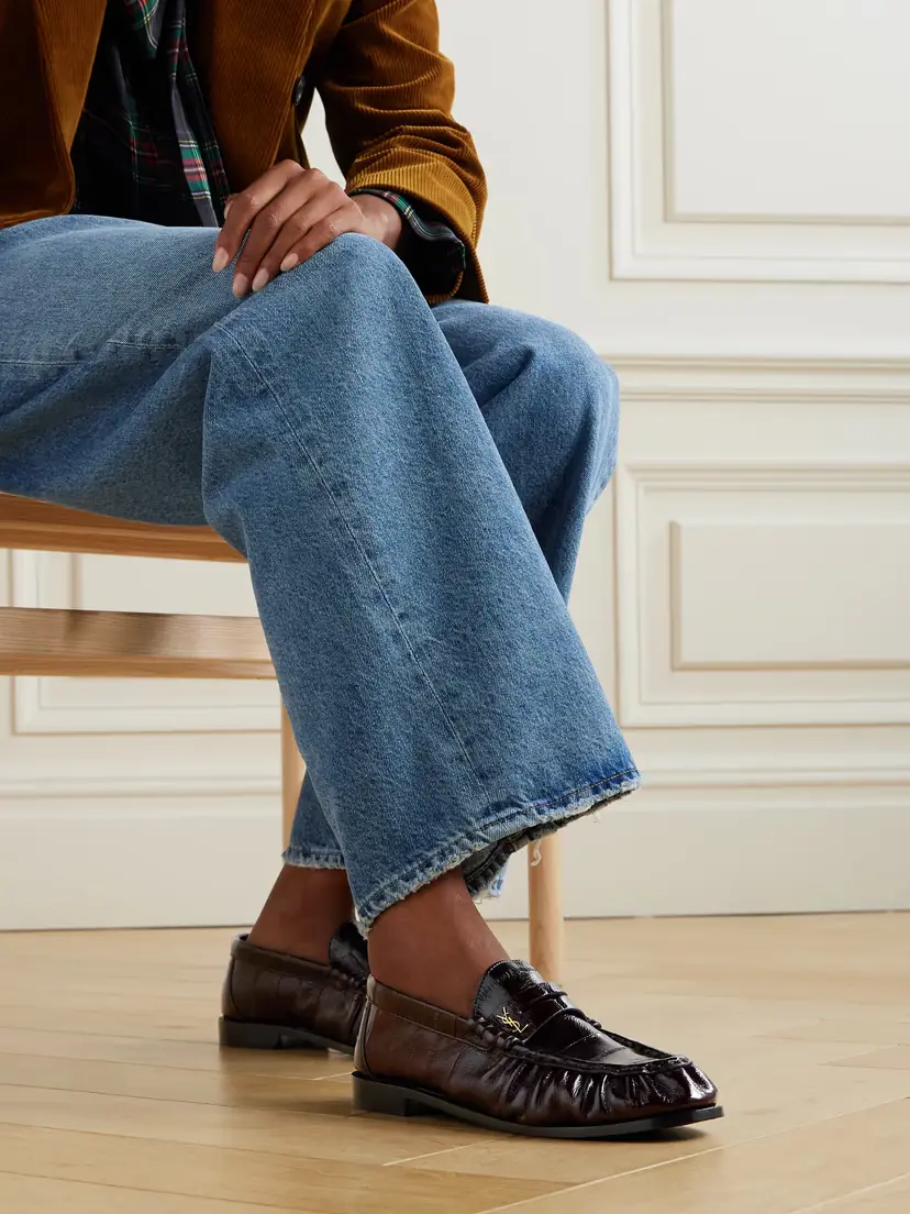 Saint Laurent Le Loafer Eel Loafers | Thumbnail 2 Saint Laurent Le Loafer Eel Loafers | Thumbnail 2