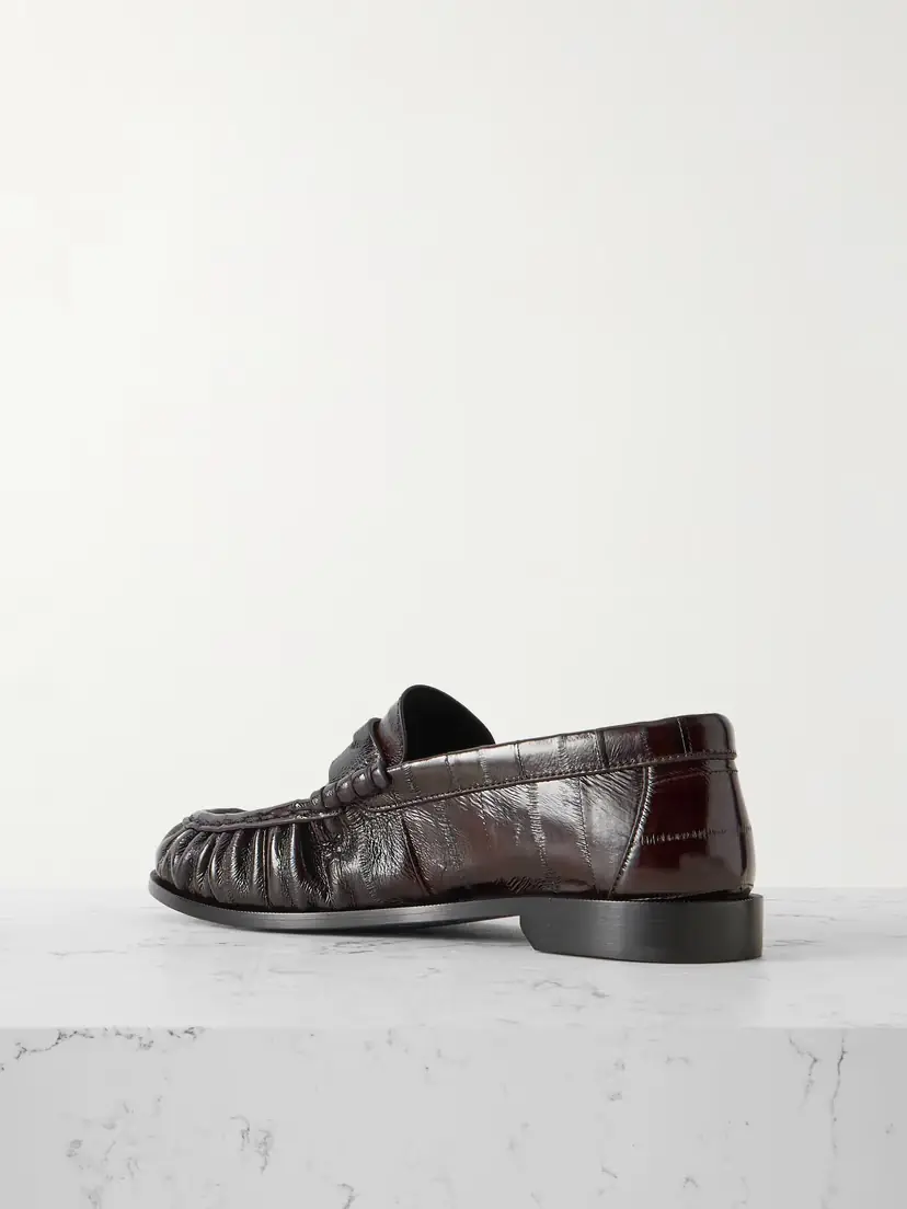 Saint Laurent Le Loafer Eel Loafers | Thumbnail 3 Saint Laurent Le Loafer Eel Loafers | Thumbnail 3
