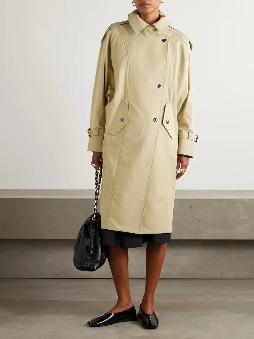 TWP Long Bogie Cotton-blend Gabardine Coat | Thumbnail 3 TWP Long Bogie Cotton-blend Gabardine Coat | Thumbnail 3