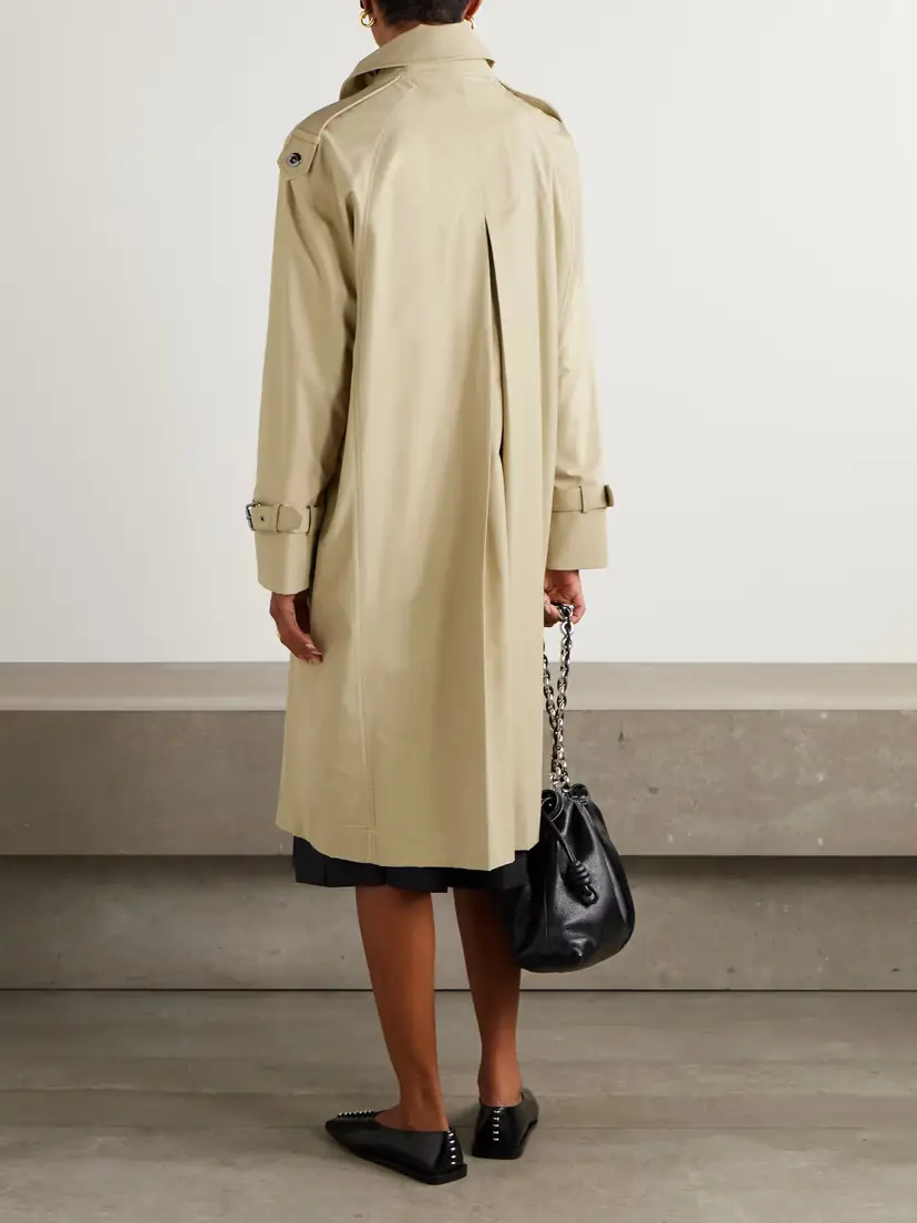 TWP Long Bogie Cotton-blend Gabardine Coat | Thumbnail 4 TWP Long Bogie Cotton-blend Gabardine Coat | Thumbnail 4