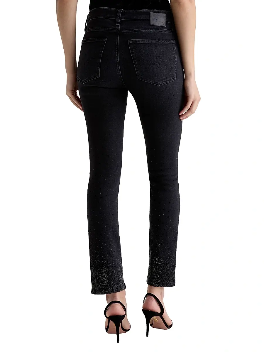 AG Jeans Women's Mari Embellished Straight-Leg Jeans | Thumbnail 3 AG Jeans Women's Mari Embellished Straight-Leg Jeans | Thumbnail 3