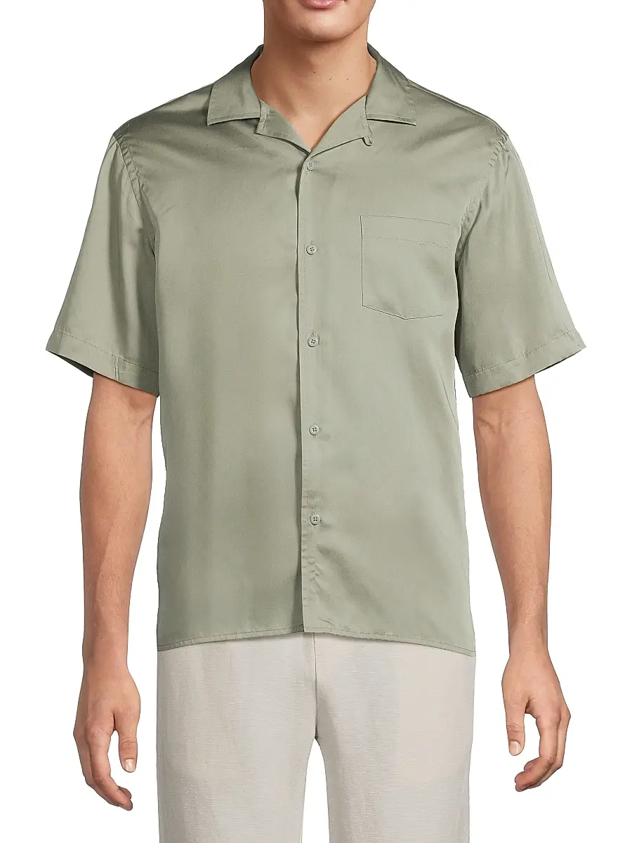 Onia Men's Core Vacation Relaxed Short-Sleeve Shirt | Thumbnail 3