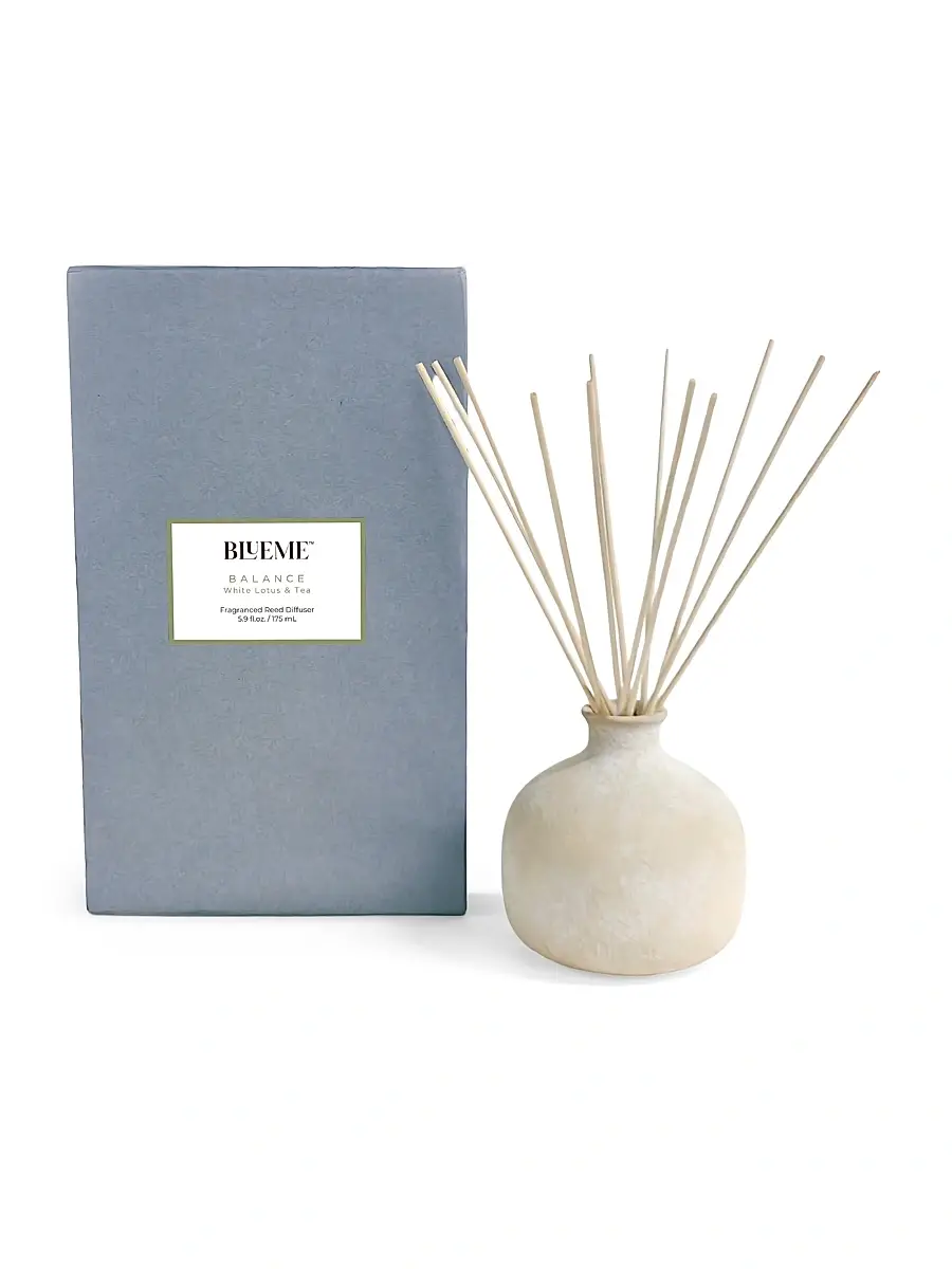 Blueme Balance Whire Lotus & Tea Ceramic Reed Diffuser