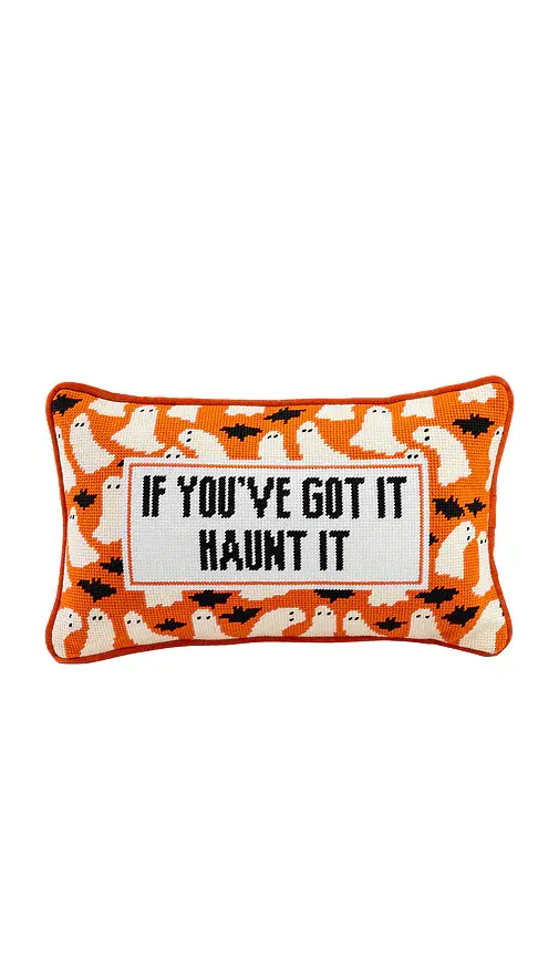 Furbish Studio Haunt It Needlepoint Pillow