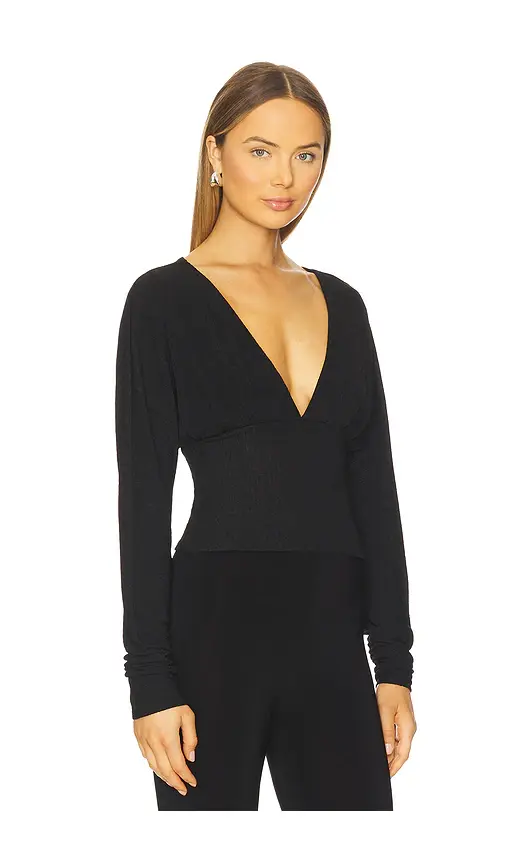 superdown Cece Dolman Sleeve Top In Black | Thumbnail 2 superdown Cece Dolman Sleeve Top In Black | Thumbnail 2