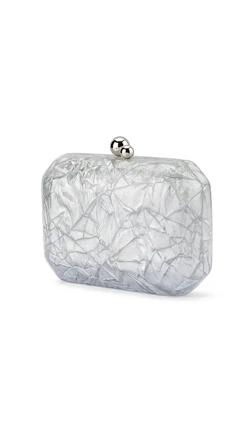 olga berg Mateo Metallic Clutch | Thumbnail 2