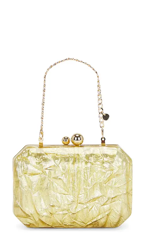 olga berg Mateo Metallic Clutch | Thumbnail 2