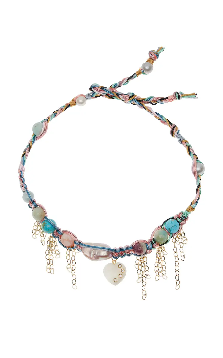 Joie DiGiovanni Pastel Barbie Heart Rocker Choker | Image 1 Joie DiGiovanni Pastel Barbie Heart Rocker Choker | Image 1