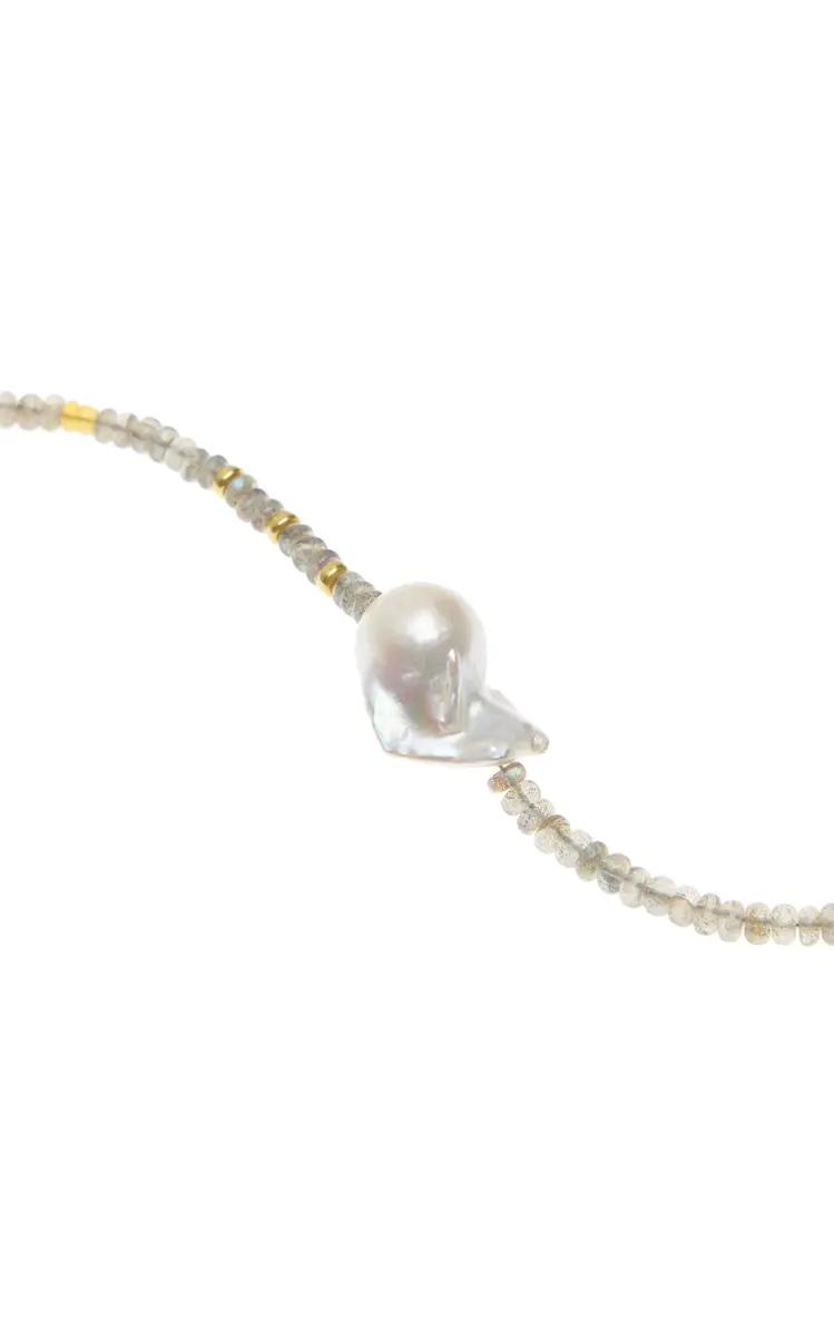 Joie DiGiovanni Sunset Gold 18K Yellow Gold Pearl Necklace | Thumbnail 3