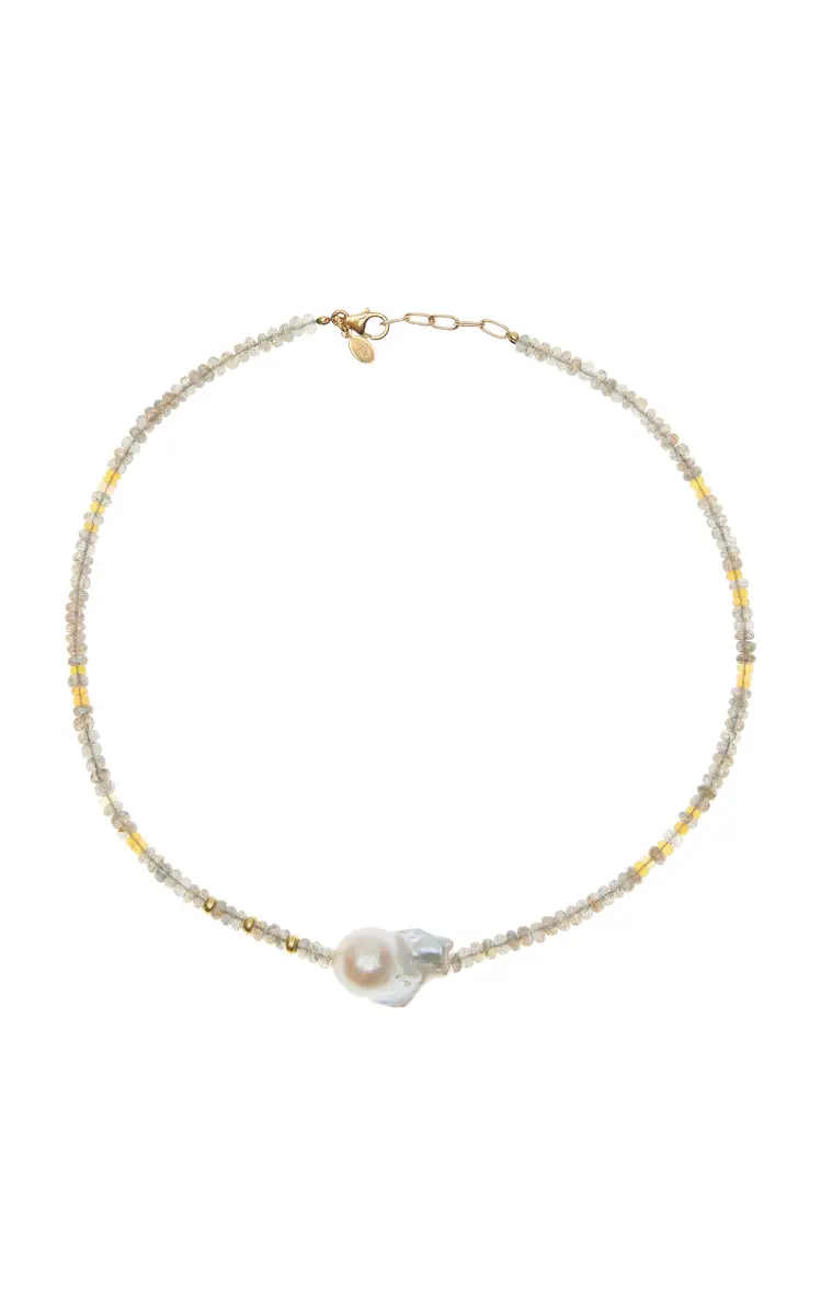 Joie DiGiovanni Sunset Gold Baroque Pearl Necklace | Image 1 Joie DiGiovanni Sunset Gold Baroque Pearl Necklace | Image 1
