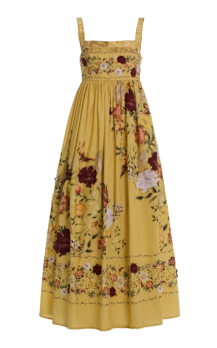Agua by Agua Bendita Barbara Embroidered Cotton Midi Dress | Image 1 Agua by Agua Bendita Barbara Embroidered Cotton Midi Dress | Image 1