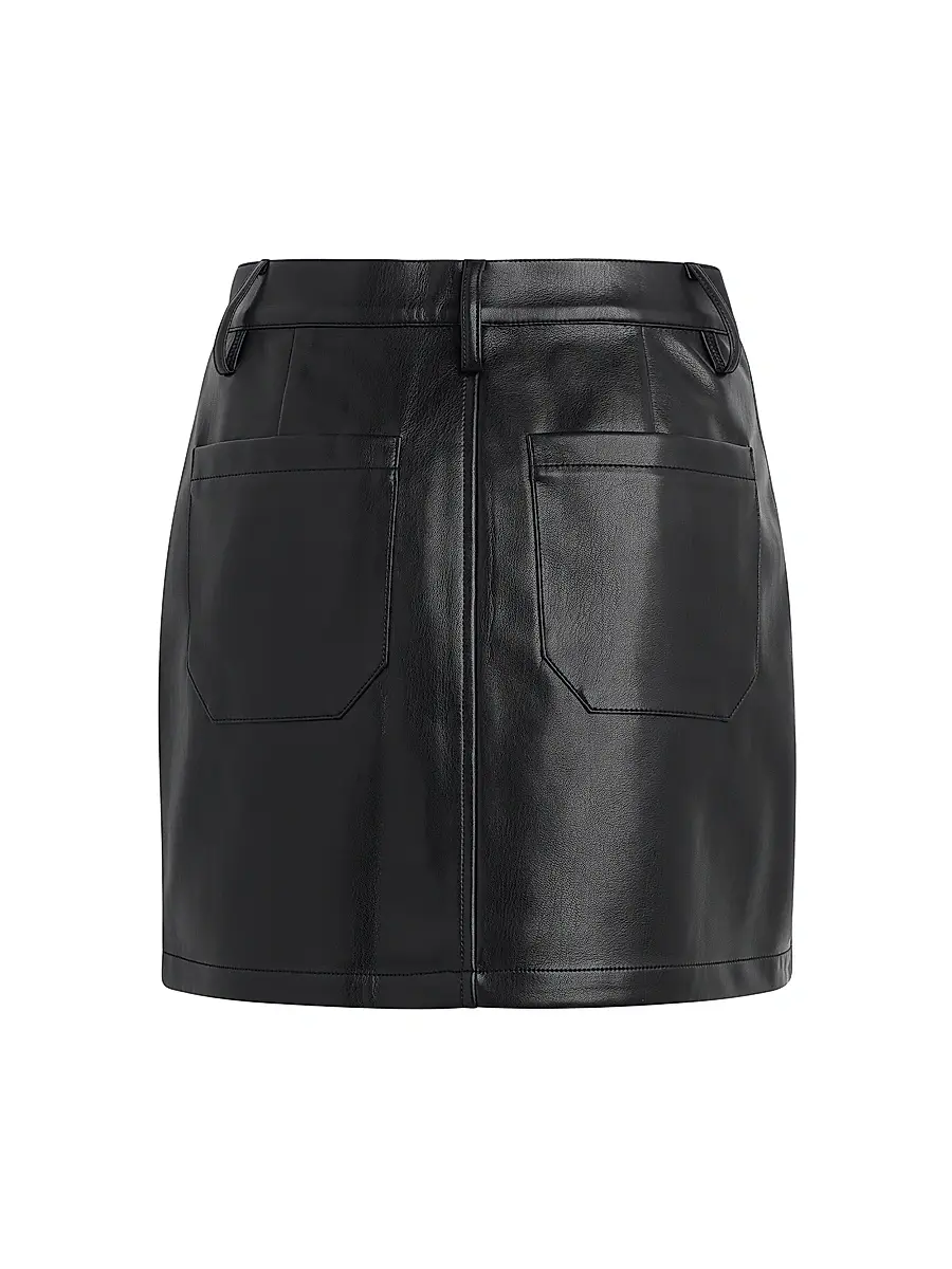 Favorite Daughter Women's Mimi Faux Leather Miniskirt | Thumbnail 3 Favorite Daughter Women's Mimi Faux Leather Miniskirt | Thumbnail 3