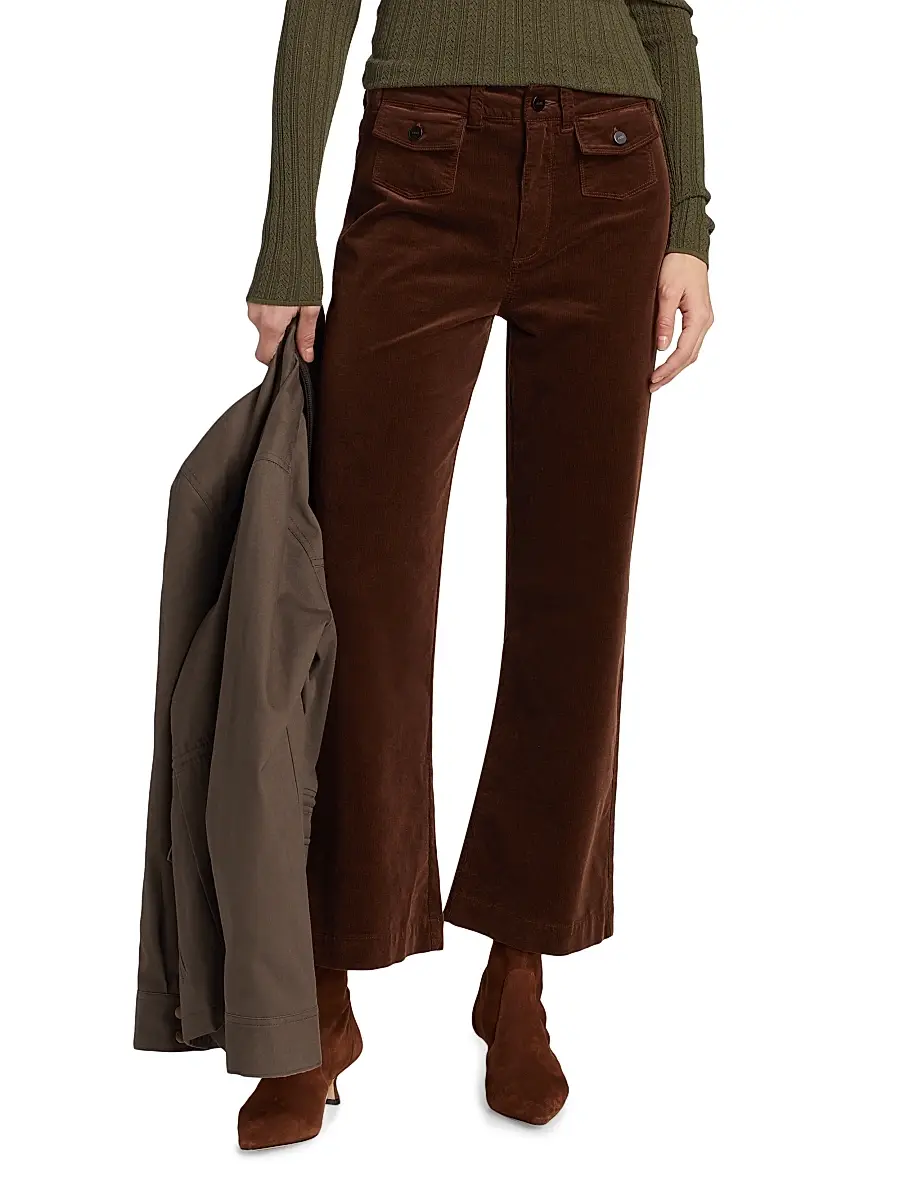 PAIGE Women's Leenah Stretch Cotton Patch Pocket Ankle Jeans | Thumbnail 3 PAIGE Women's Leenah Stretch Cotton Patch Pocket Ankle Jeans | Thumbnail 3