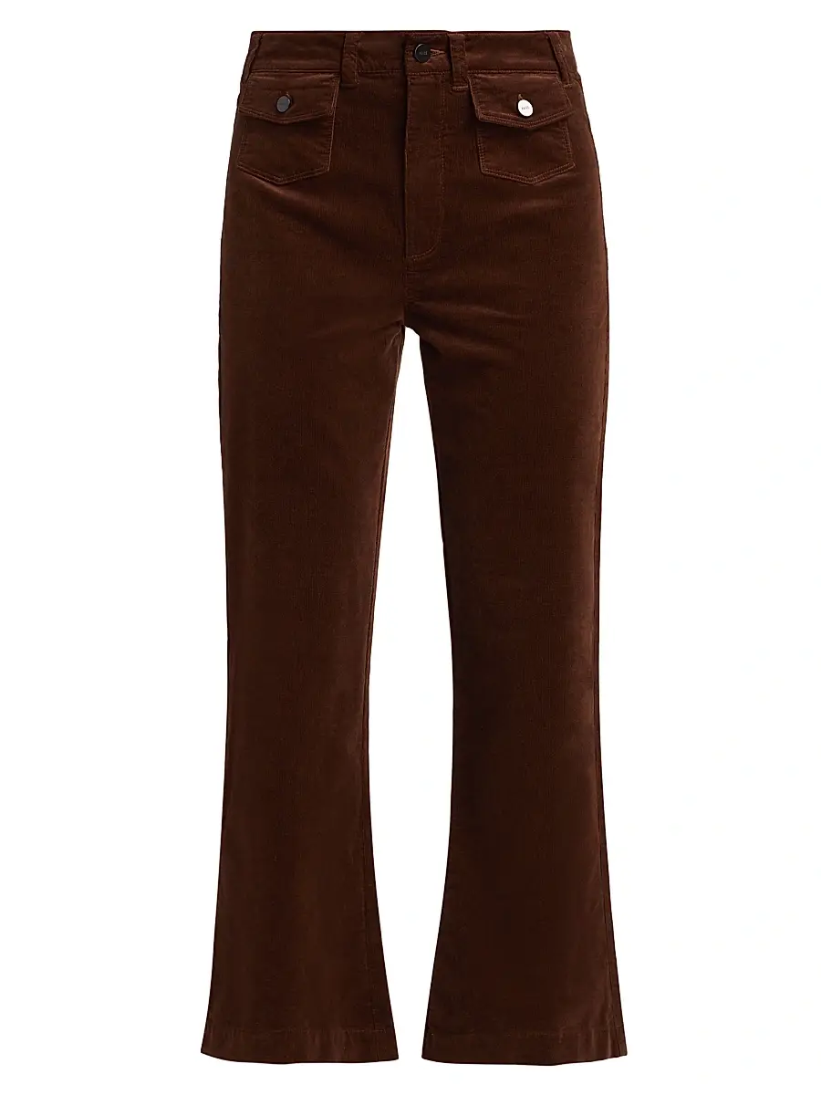 PAIGE Women's Leenah Stretch Cotton Patch Pocket Ankle Jeans