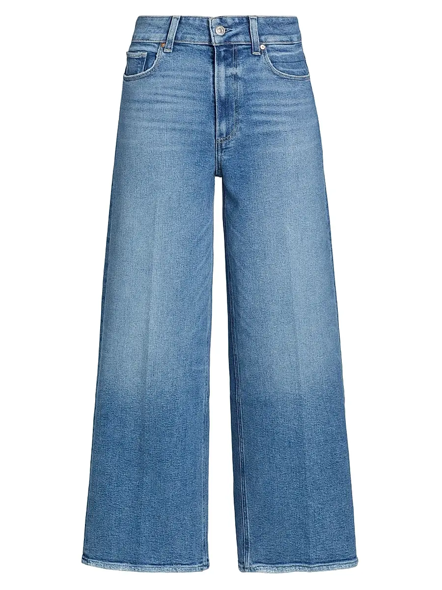PAIGE Women's Sasha High-Rise Crop Jeans - Buckingham | Image 1 PAIGE Women's Sasha High-Rise Crop Jeans - Buckingham | Image 1
