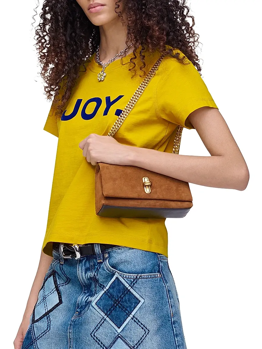 Marc Jacobs Women's The Dual Chain Mini Suede Crossbody Bag - Copper | Thumbnail 3 Marc Jacobs Women's The Dual Chain Mini Suede Crossbody Bag - Copper | Thumbnail 3