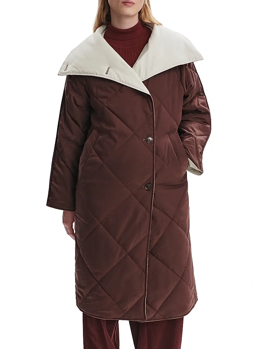 Varley Women's Annalise Reversible Wrap Coat | Thumbnail 3 Varley Women's Annalise Reversible Wrap Coat | Thumbnail 3