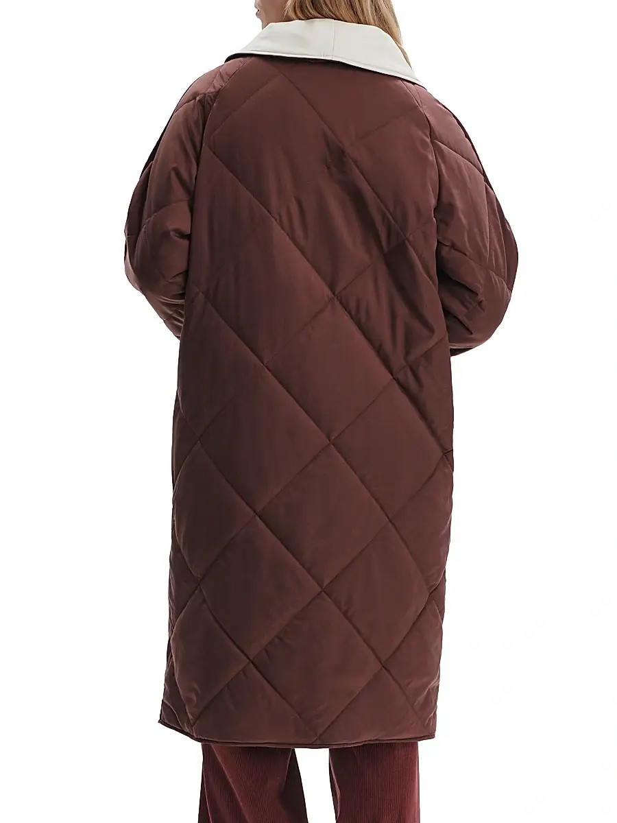 Varley Women's Annalise Reversible Wrap Coat | Thumbnail 6 Varley Women's Annalise Reversible Wrap Coat | Thumbnail 6