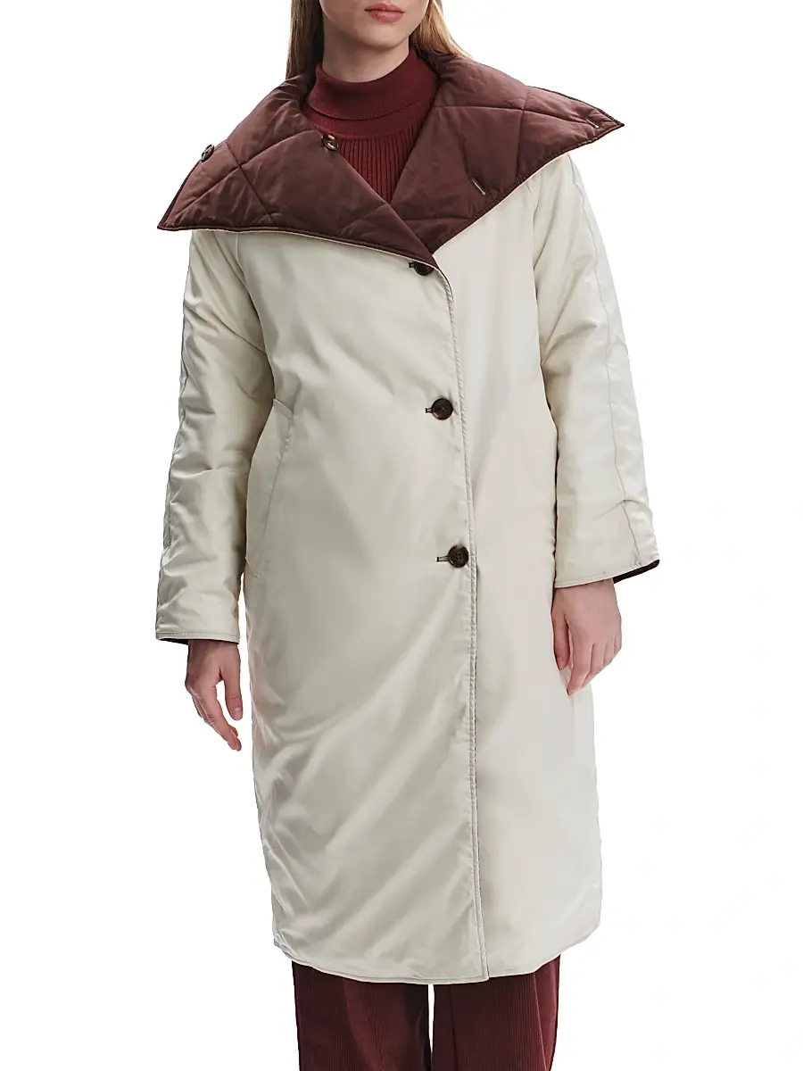 Varley Women's Annalise Reversible Wrap Coat | Thumbnail 8 Varley Women's Annalise Reversible Wrap Coat | Thumbnail 8