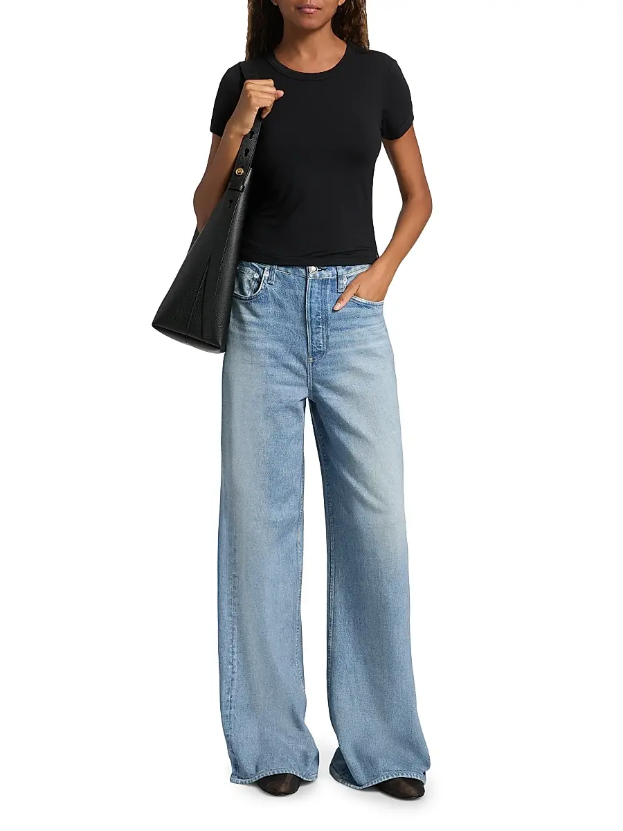 rag & bone Women's rb Miramar Terry Sofie Wide-Leg Pants | Thumbnail 2 rag & bone Women's rb Miramar Terry Sofie Wide-Leg Pants | Thumbnail 2