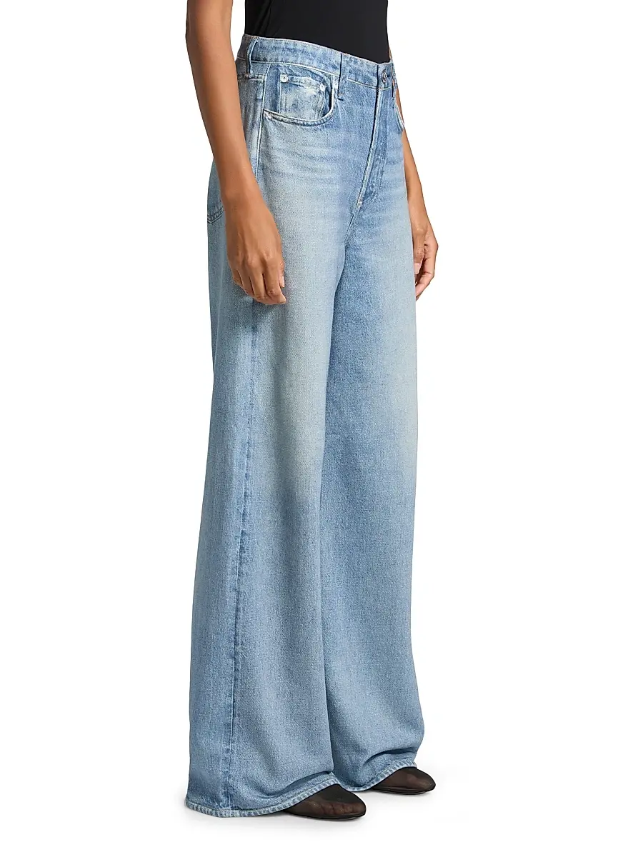 rag & bone Women's rb Miramar Terry Sofie Wide-Leg Pants | Thumbnail 4 rag & bone Women's rb Miramar Terry Sofie Wide-Leg Pants | Thumbnail 4