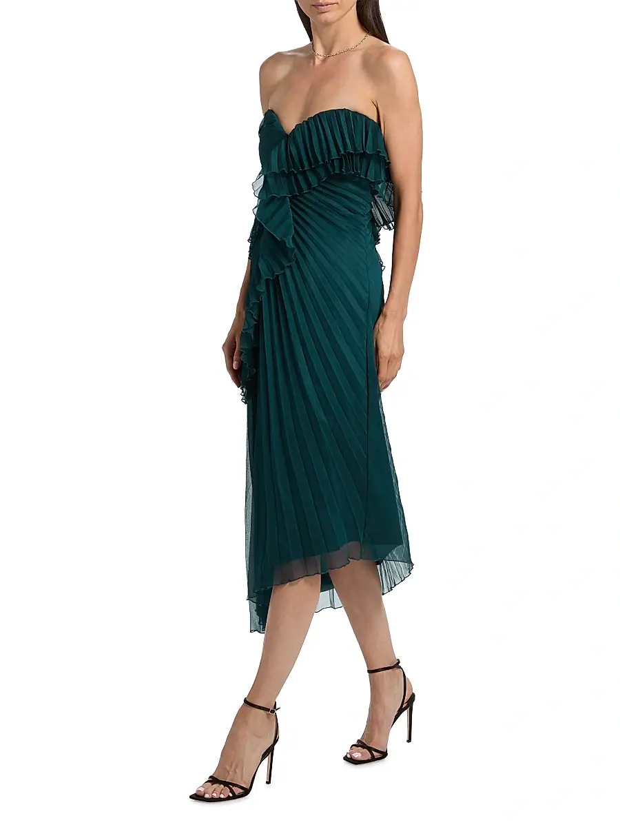 Amur Women's Caitlyn Strapless Midi-Dress | Thumbnail 2