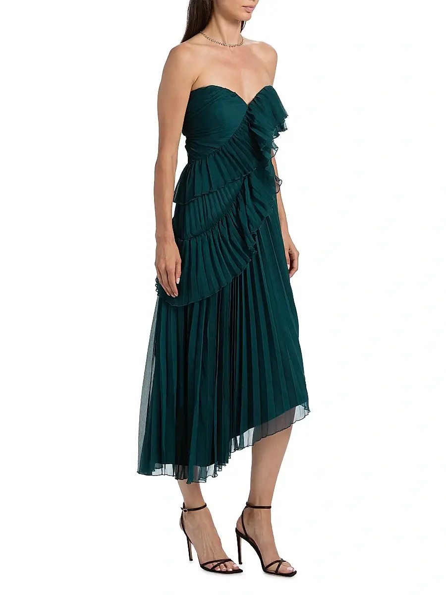 Amur Women's Caitlyn Strapless Midi-Dress | Thumbnail 4