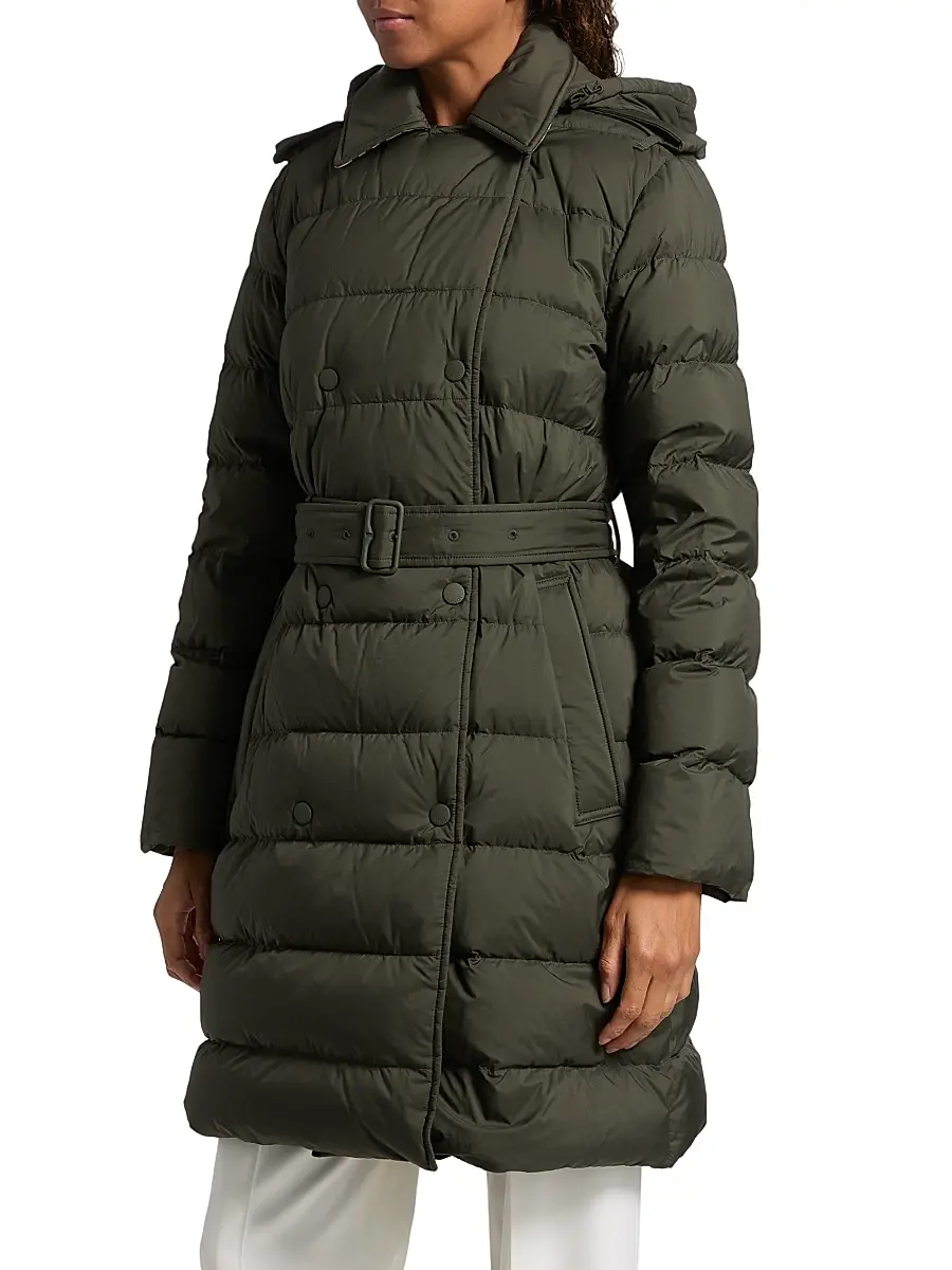 Burberry Women's Kent Quilted Puffer Coat - Shale | Thumbnail 4 Burberry Women's Kent Quilted Puffer Coat - Shale | Thumbnail 4