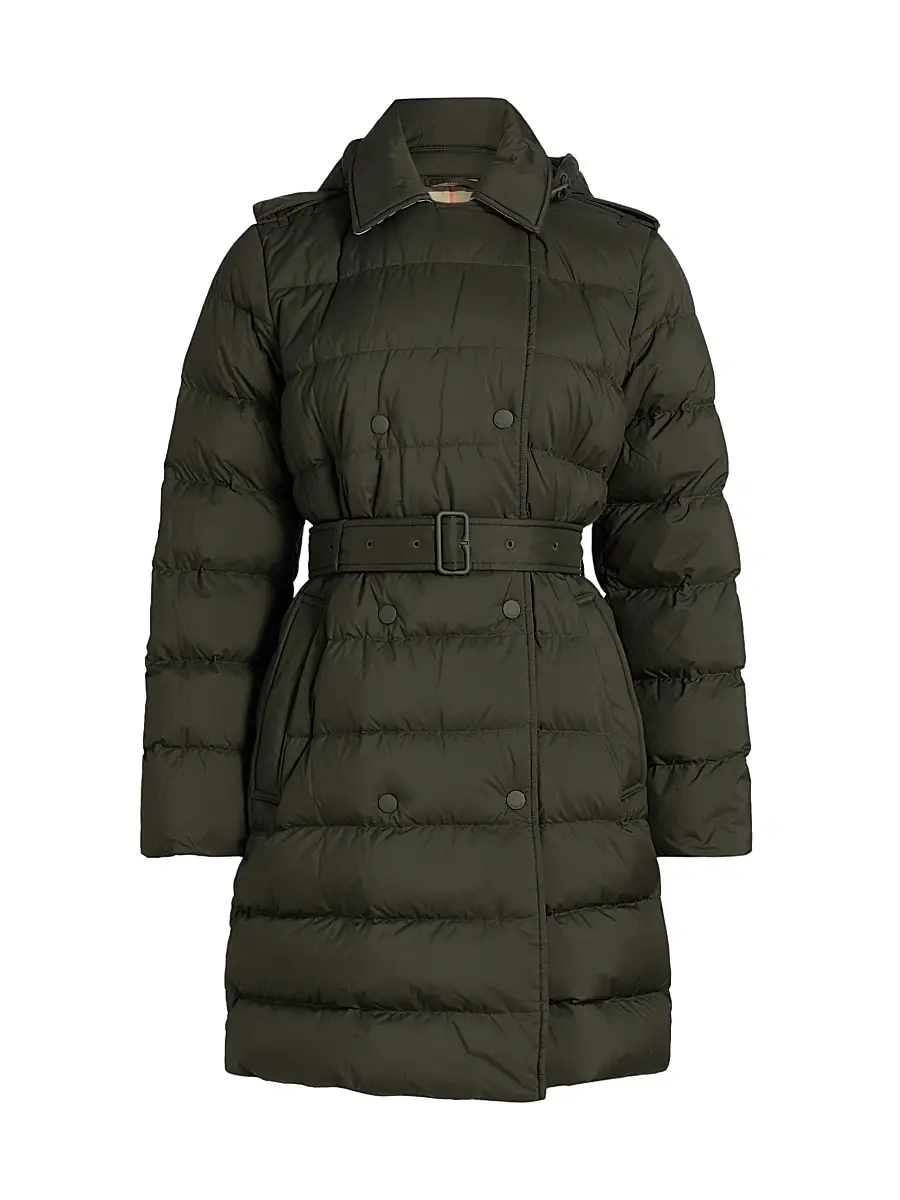 Burberry Women's Kent Quilted Puffer Coat - Shale | Image 1 Burberry Women's Kent Quilted Puffer Coat - Shale | Image 1