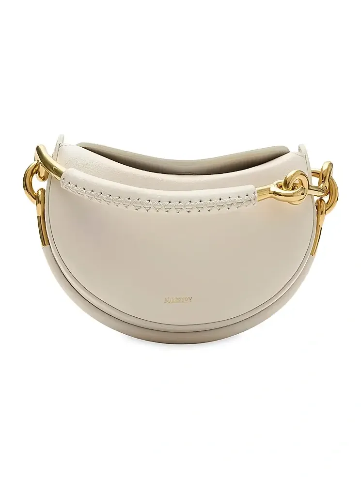 Burberry Women's Bridle Leather Saddle-Style Clutch