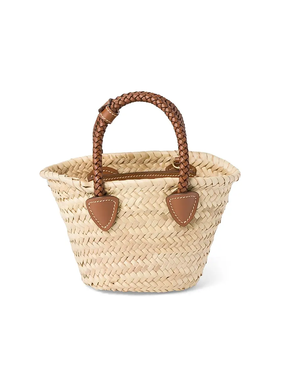 Miu Miu Women's Woven Fabric Top Handle Bag | Thumbnail 5
