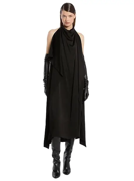 Michael Kors Collection Charmeuse Scarf Halter Dress | Image 1 Michael Kors Collection Charmeuse Scarf Halter Dress | Image 1