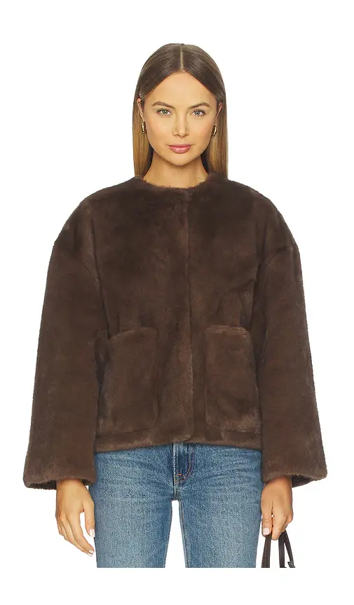 By Malene Birger Jacquie Fake Fur Jacket | Thumbnail 2 By Malene Birger Jacquie Fake Fur Jacket | Thumbnail 2