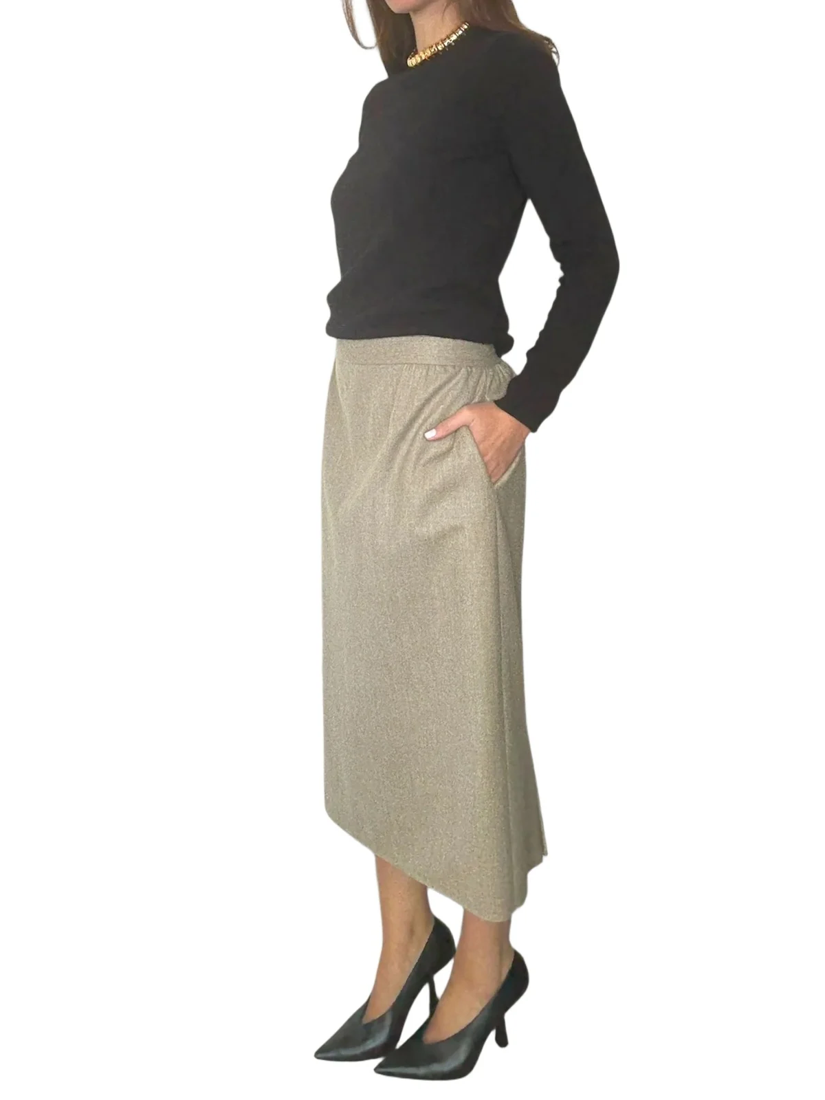Taupe Pencil Skirt Taupe Pencil Skirt
