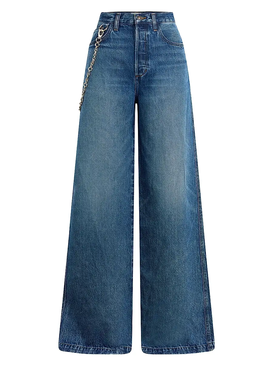 Favorite Daughter Women's The Masha Super High-Rise Wide-Leg Jeans