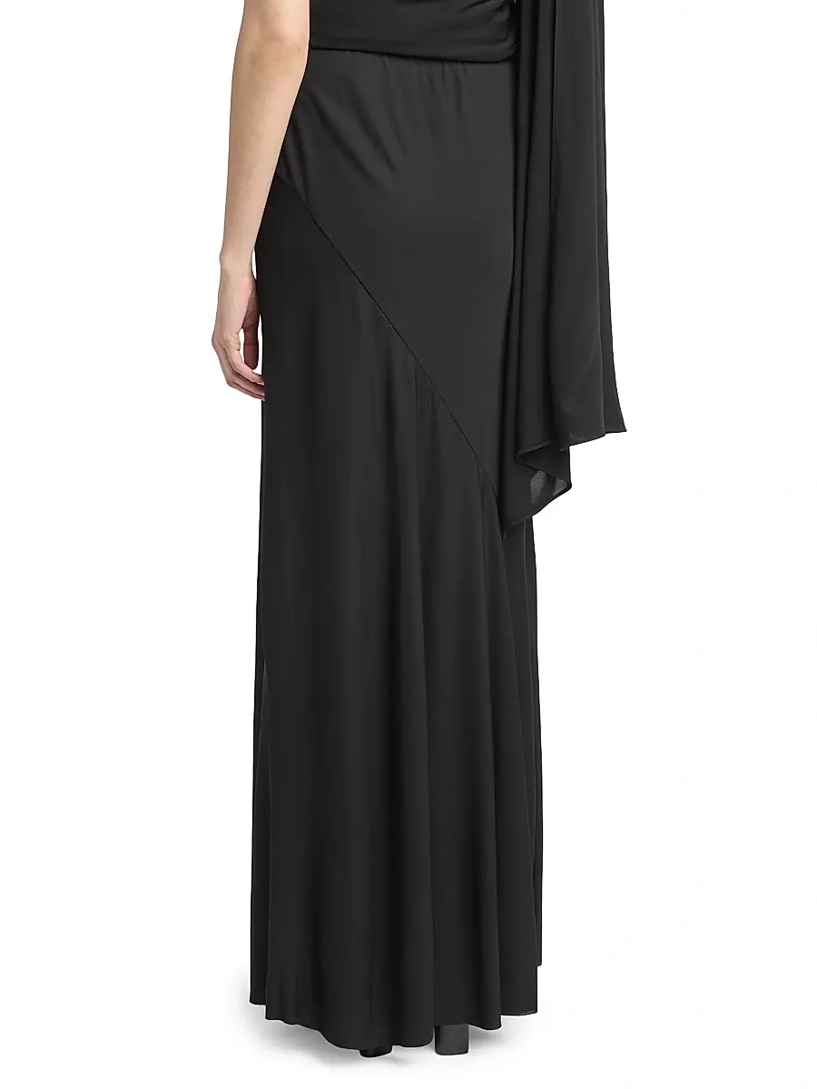 The Row Women's Mirla Drop-Waist Maxi Skirt - Black | Thumbnail 4 The Row Women's Mirla Drop-Waist Maxi Skirt - Black | Thumbnail 4