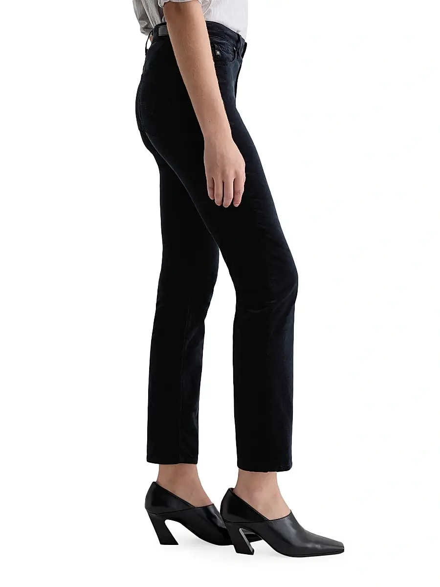 AG Jeans Women's Mari Stretch-Velvet Mid-Rise Slim-Straight Jeans | Thumbnail 4 AG Jeans Women's Mari Stretch-Velvet Mid-Rise Slim-Straight Jeans | Thumbnail 4